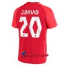 Virallinen Fanipaita Kanada Jonathan David 20 Kotipelipaita MM-Kisat 2022 - Miesten